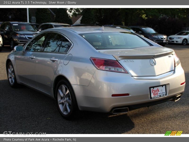 Silver Moon / Ebony 2012 Acura TL 3.5 Technology