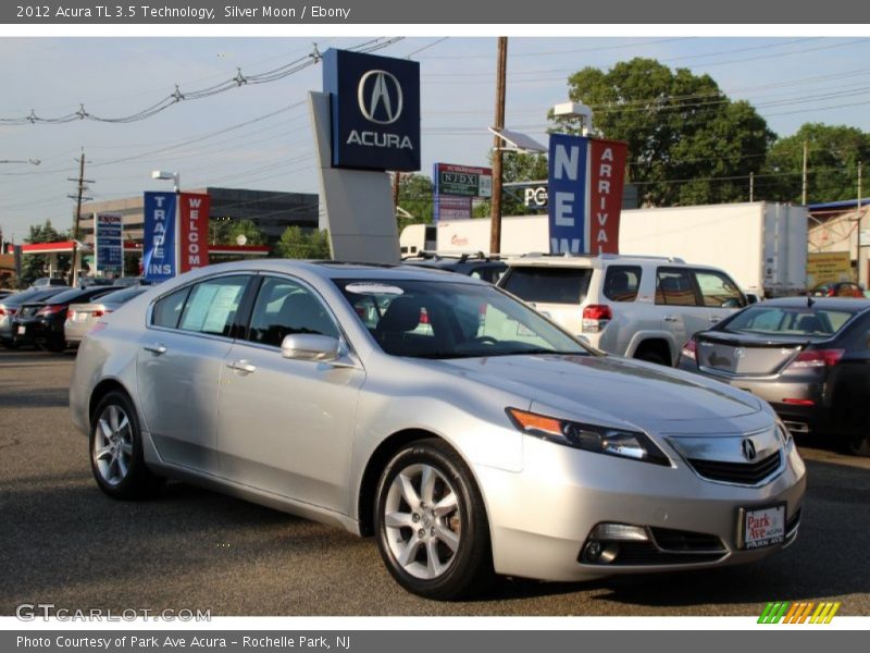 Silver Moon / Ebony 2012 Acura TL 3.5 Technology