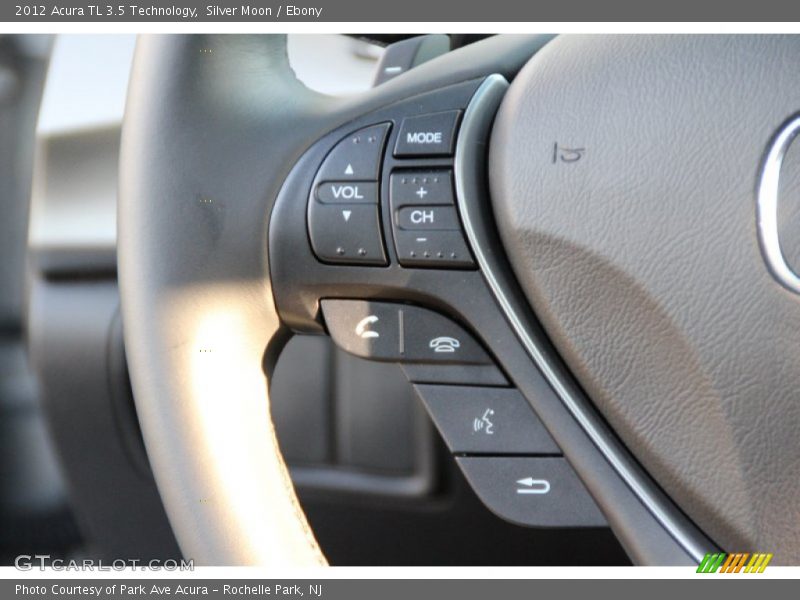 Silver Moon / Ebony 2012 Acura TL 3.5 Technology