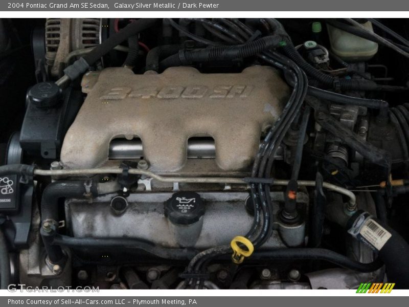 Galaxy Silver Metallic / Dark Pewter 2004 Pontiac Grand Am SE Sedan