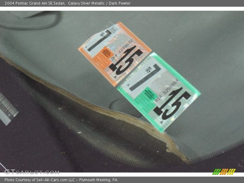 Galaxy Silver Metallic / Dark Pewter 2004 Pontiac Grand Am SE Sedan