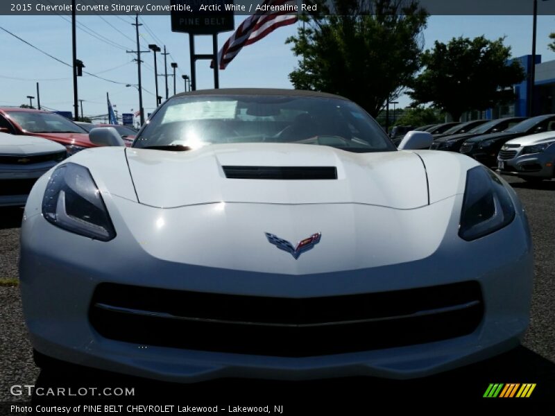 Arctic White / Adrenaline Red 2015 Chevrolet Corvette Stingray Convertible