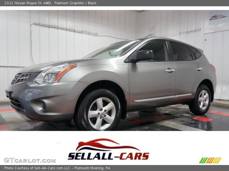 Platinum Graphite / Black 2012 Nissan Rogue SV AWD