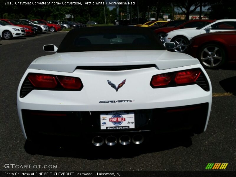 Arctic White / Adrenaline Red 2015 Chevrolet Corvette Stingray Convertible