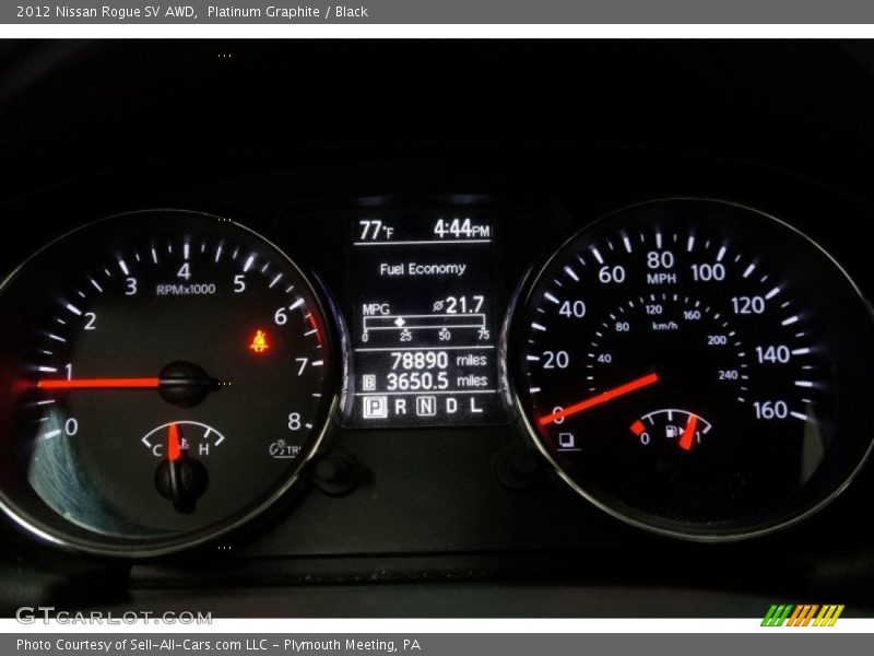 Platinum Graphite / Black 2012 Nissan Rogue SV AWD