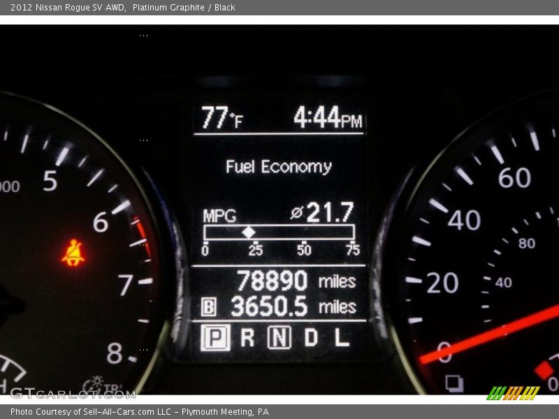 Platinum Graphite / Black 2012 Nissan Rogue SV AWD