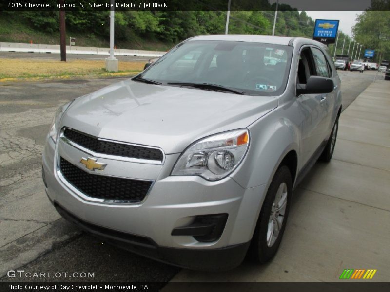 Silver Ice Metallic / Jet Black 2015 Chevrolet Equinox LS