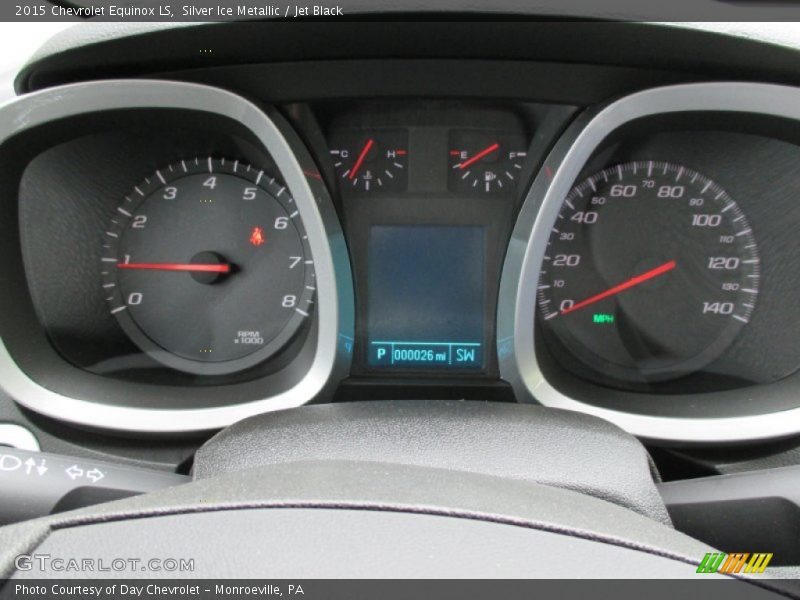 Silver Ice Metallic / Jet Black 2015 Chevrolet Equinox LS