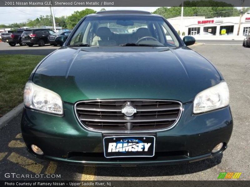 Sherwood Green Metallic / Blond 2001 Nissan Maxima GLE
