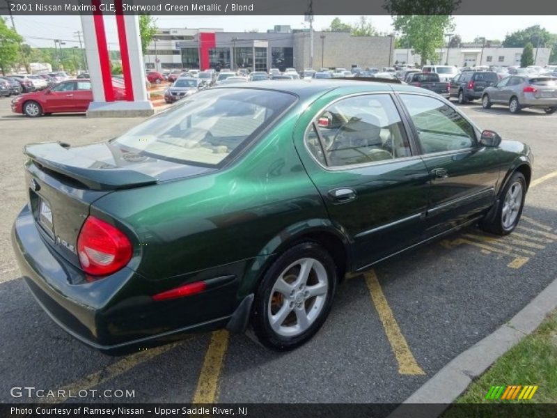 Sherwood Green Metallic / Blond 2001 Nissan Maxima GLE