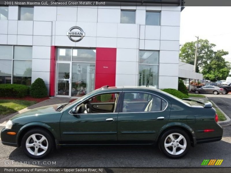 Sherwood Green Metallic / Blond 2001 Nissan Maxima GLE