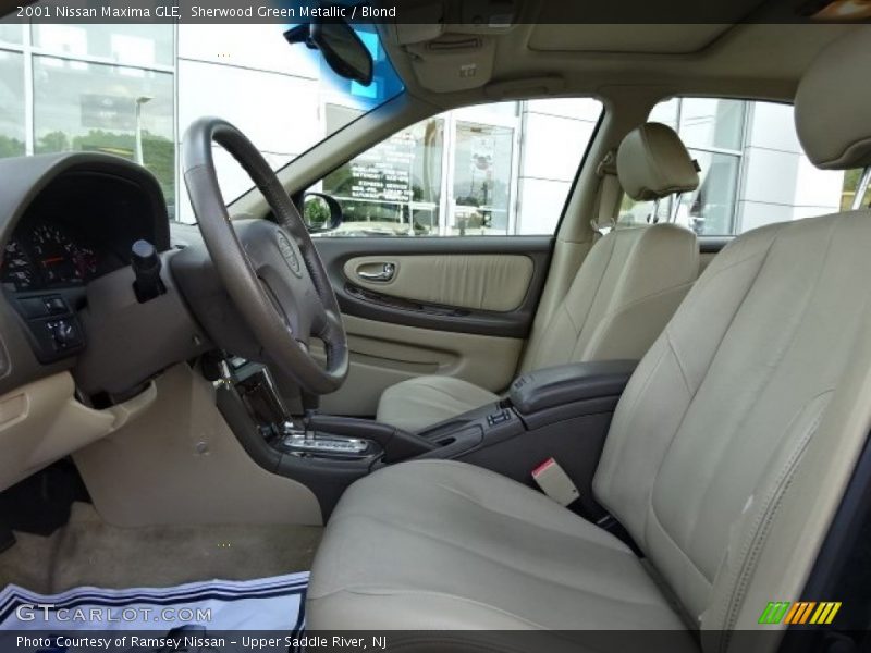 Sherwood Green Metallic / Blond 2001 Nissan Maxima GLE