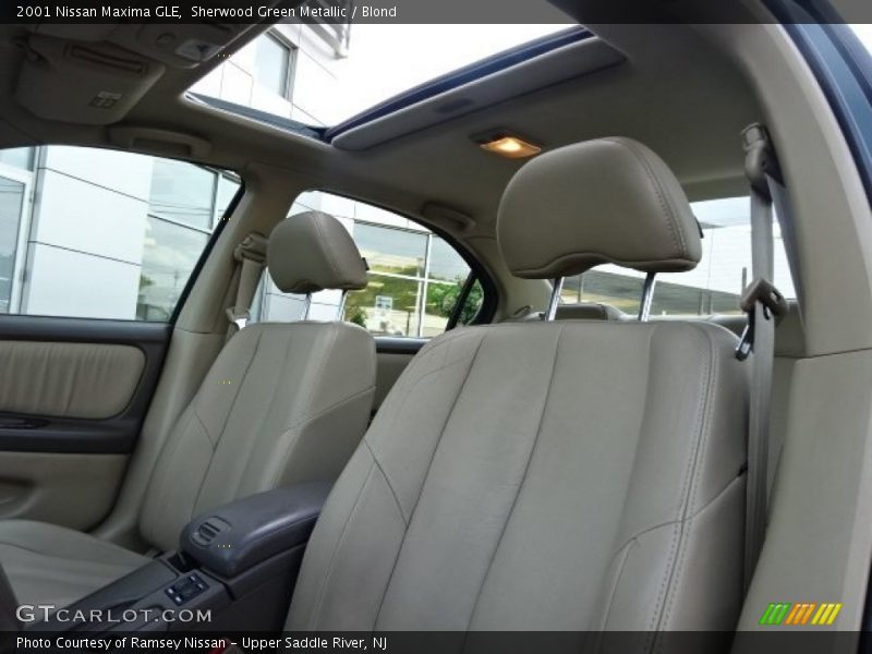 Sherwood Green Metallic / Blond 2001 Nissan Maxima GLE