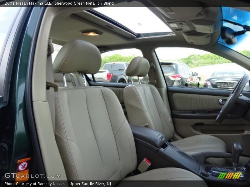 Sherwood Green Metallic / Blond 2001 Nissan Maxima GLE