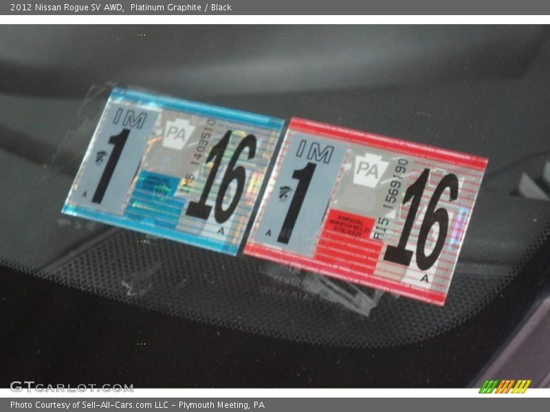 Platinum Graphite / Black 2012 Nissan Rogue SV AWD