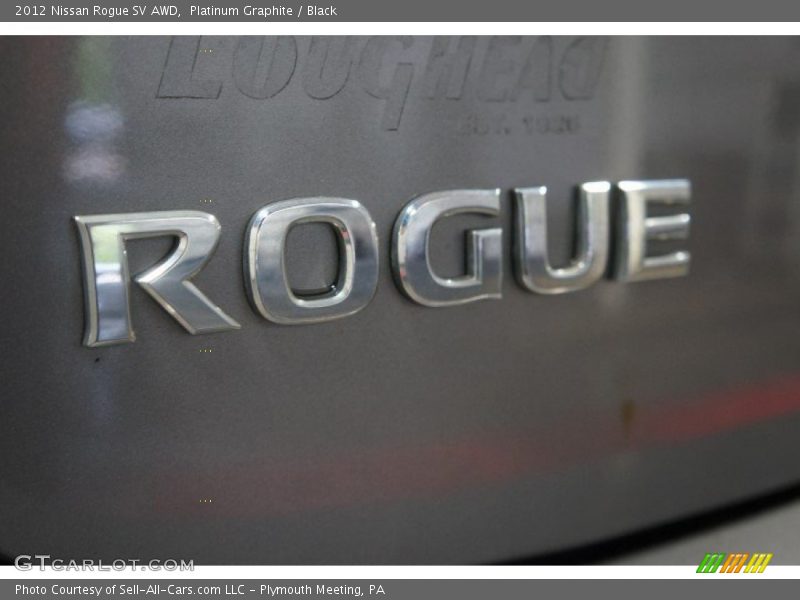 Platinum Graphite / Black 2012 Nissan Rogue SV AWD