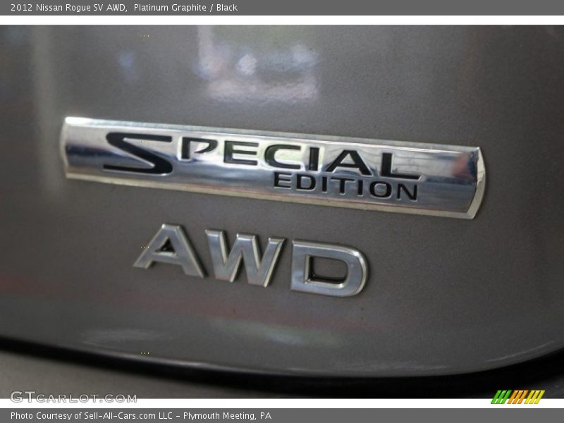 Platinum Graphite / Black 2012 Nissan Rogue SV AWD