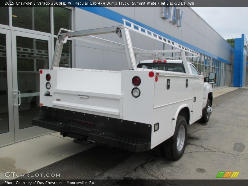 Summit White / Jet Black/Dark Ash 2015 Chevrolet Silverado 3500HD WT Regular Cab 4x4 Dump Truck