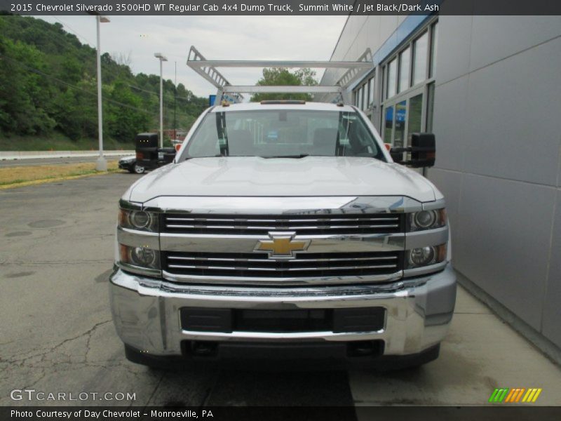 Summit White / Jet Black/Dark Ash 2015 Chevrolet Silverado 3500HD WT Regular Cab 4x4 Dump Truck