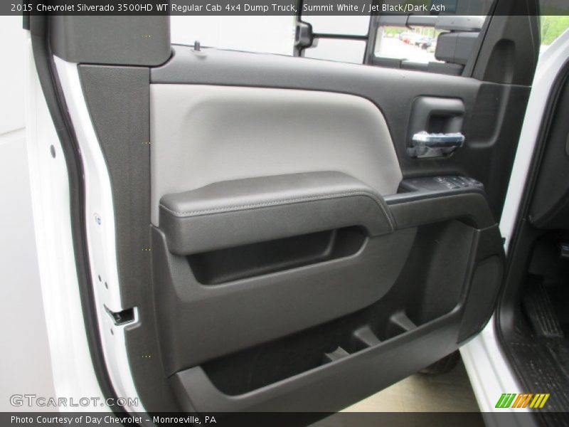 Summit White / Jet Black/Dark Ash 2015 Chevrolet Silverado 3500HD WT Regular Cab 4x4 Dump Truck