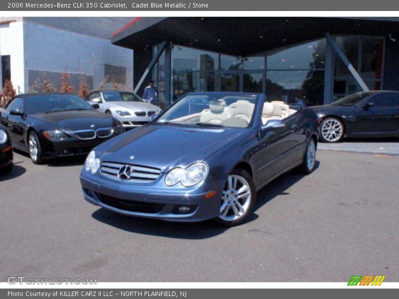 Cadet Blue Metallic / Stone 2006 Mercedes-Benz CLK 350 Cabriolet