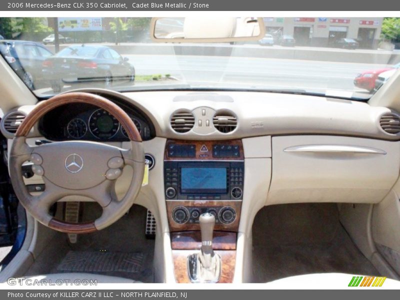 Cadet Blue Metallic / Stone 2006 Mercedes-Benz CLK 350 Cabriolet