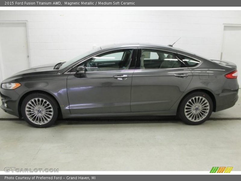 Magnetic Metallic / Medium Soft Ceramic 2015 Ford Fusion Titanium AWD