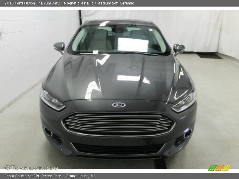 Magnetic Metallic / Medium Soft Ceramic 2015 Ford Fusion Titanium AWD