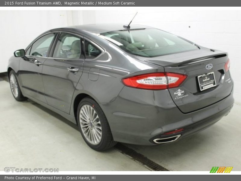 Magnetic Metallic / Medium Soft Ceramic 2015 Ford Fusion Titanium AWD