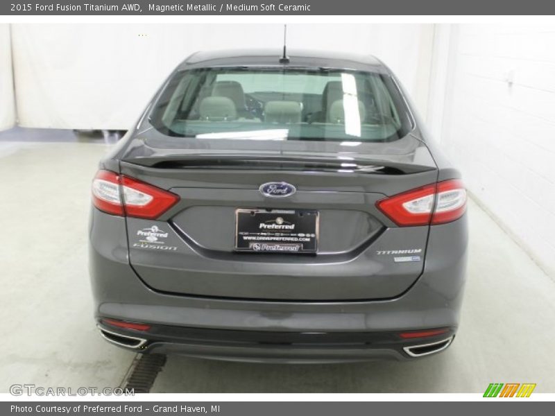 Magnetic Metallic / Medium Soft Ceramic 2015 Ford Fusion Titanium AWD