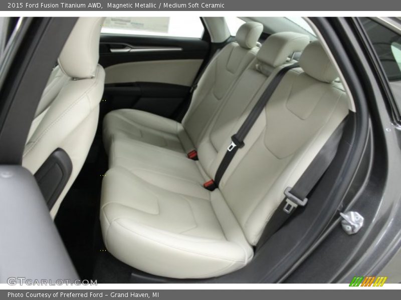 Rear Seat of 2015 Fusion Titanium AWD