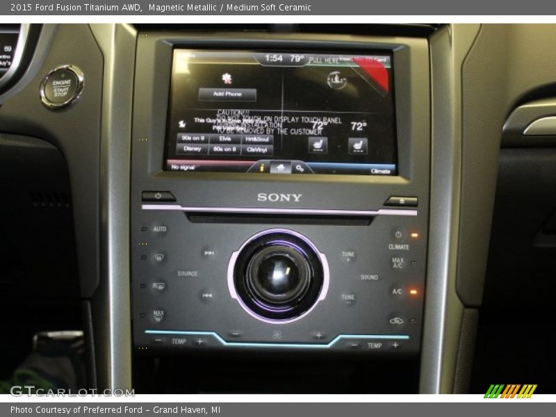 Magnetic Metallic / Medium Soft Ceramic 2015 Ford Fusion Titanium AWD