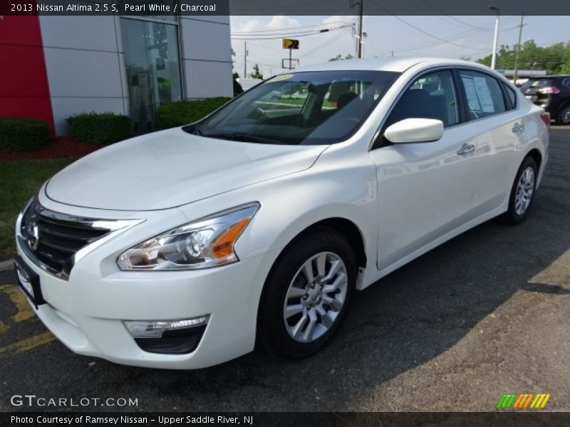 Pearl White / Charcoal 2013 Nissan Altima 2.5 S