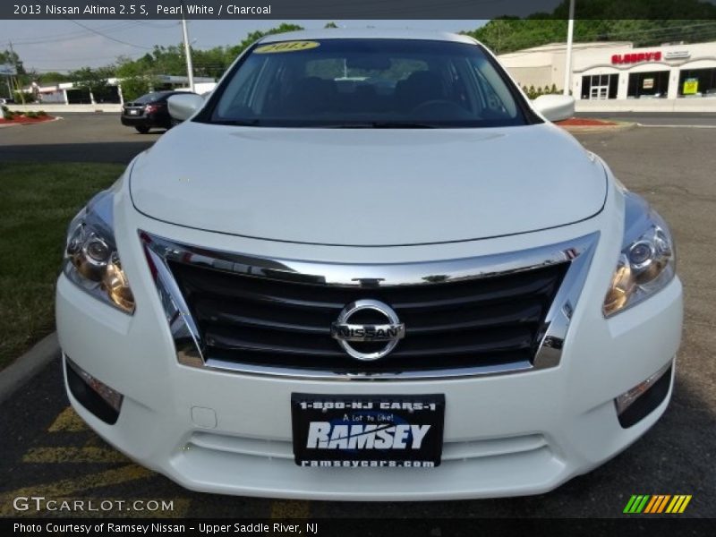 Pearl White / Charcoal 2013 Nissan Altima 2.5 S