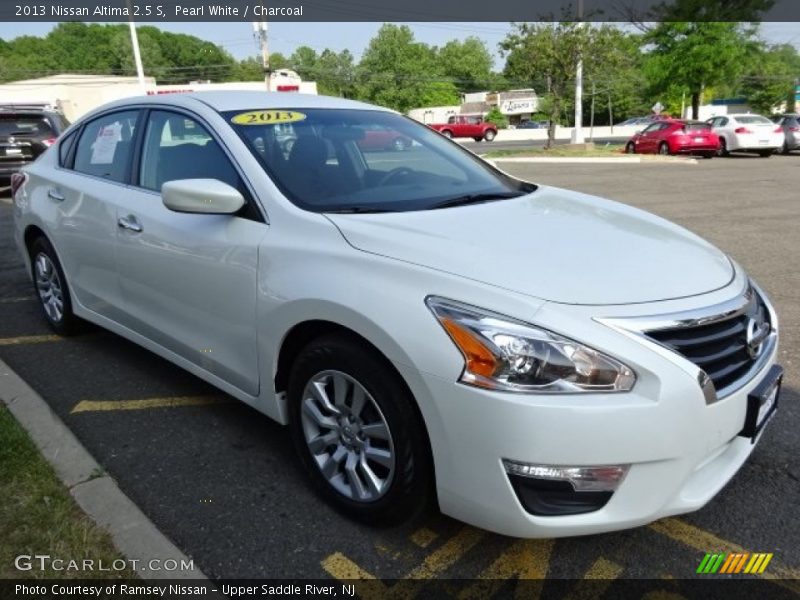 Pearl White / Charcoal 2013 Nissan Altima 2.5 S