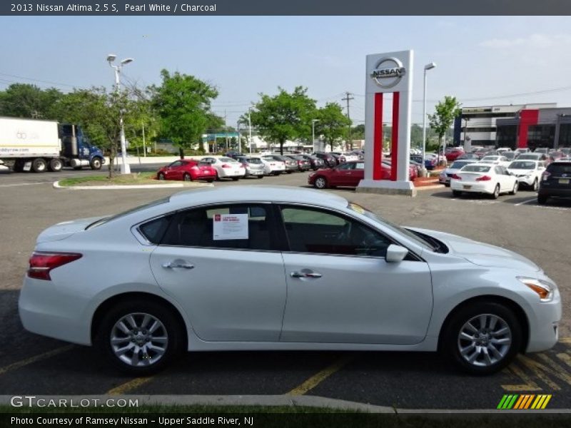 Pearl White / Charcoal 2013 Nissan Altima 2.5 S