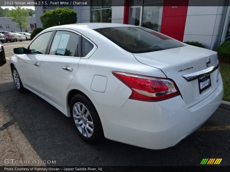 Pearl White / Charcoal 2013 Nissan Altima 2.5 S