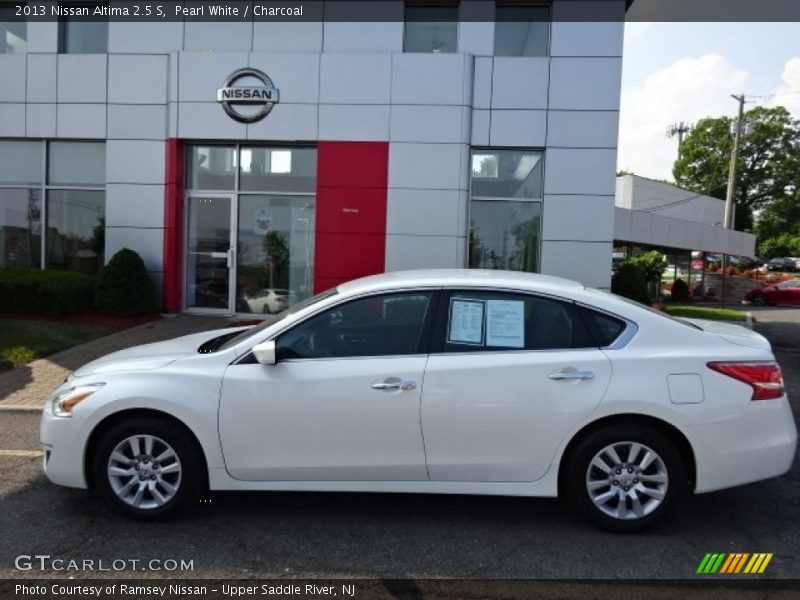 Pearl White / Charcoal 2013 Nissan Altima 2.5 S