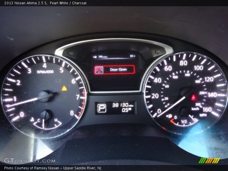 Pearl White / Charcoal 2013 Nissan Altima 2.5 S