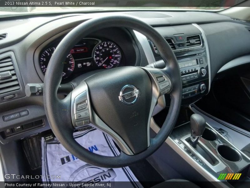Pearl White / Charcoal 2013 Nissan Altima 2.5 S