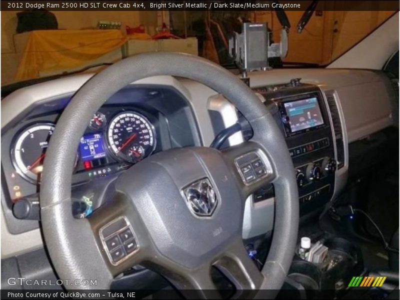 Bright Silver Metallic / Dark Slate/Medium Graystone 2012 Dodge Ram 2500 HD SLT Crew Cab 4x4