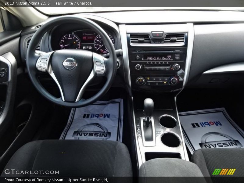 Pearl White / Charcoal 2013 Nissan Altima 2.5 S