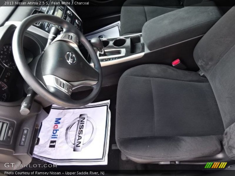 Pearl White / Charcoal 2013 Nissan Altima 2.5 S
