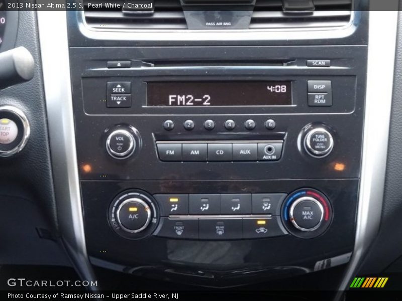 Pearl White / Charcoal 2013 Nissan Altima 2.5 S