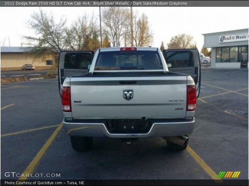 Bright Silver Metallic / Dark Slate/Medium Graystone 2012 Dodge Ram 2500 HD SLT Crew Cab 4x4