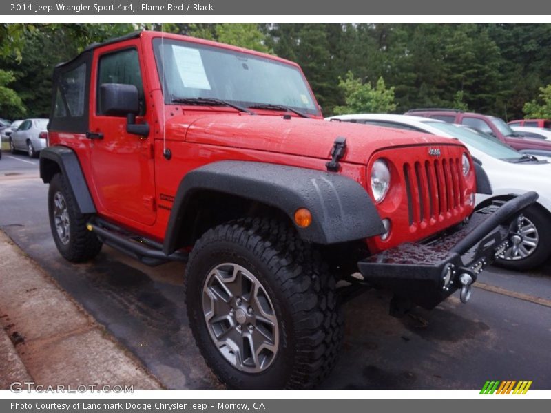 Flame Red / Black 2014 Jeep Wrangler Sport 4x4