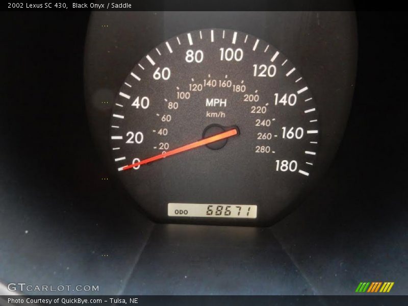 Black Onyx / Saddle 2002 Lexus SC 430