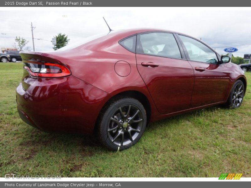 Passion Red Pearl / Black 2015 Dodge Dart SE