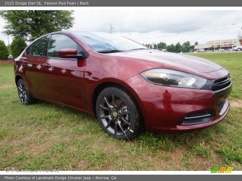 Passion Red Pearl / Black 2015 Dodge Dart SE