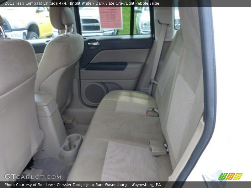 Bright White / Dark Slate Gray/Light Pebble Beige 2012 Jeep Compass Latitude 4x4